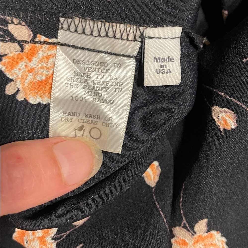 EUC Flynn Skye black floral camisole tank - Picture 5 of 5
